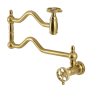 Kingston Brass Webb 4.5 GPM Wall Mounted Single Hole Pot Filler Brushed Brass
