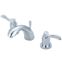 Kingston Brass 1.2 GPM Widespread Bathroom Faucet with Pop-Up Drain Assembly Polished Chrome