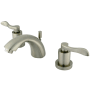 Kingston Brass 1.2 GPM Widespread Bathroom Faucet with Pop-Up Drain Assembly Brushed Nickel