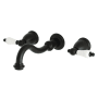 Kingston Brass Restoration Wall Mounted Tub Filler Matte Black