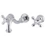 Kingston Brass Restoration Wall Mounted Tub Filler Polished Chrome