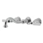 Kingston Brass Whitaker Wall Mounted Tub Filler Polished Chrome