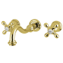 Kingston Brass Restoration Wall Mounted Tub Filler Polished Brass