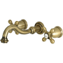 Kingston Brass Restoration Wall Mounted Tub Filler Antique Brass