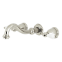 Kingston Brass Restoration Wall Mounted Tub Filler Polished Nickel