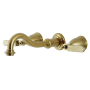 Kingston Brass Whitaker Wall Mounted Tub Filler Brushed Brass