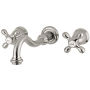 Kingston Brass Restoration Wall Mounted Tub Filler Brushed Nickel