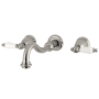 Kingston Brass Restoration Wall Mounted Tub Filler Brushed Nickel