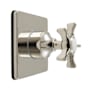 Kingston Brass Hamilton Single Handle 3 Function Diverter Valve Square Trim - Less Valve Polished Nickel
