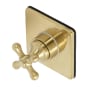 Kingston Brass Single Handle 3 Function Diverter Valve Trim Brushed Brass