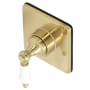 Kingston Brass Single Handle 3 Function Diverter Valve Trim Brushed Brass