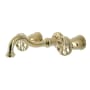 Kingston Brass Belknap 1.2 GPM Wall Mounted Widespread Bathroom Faucet Polished Brass