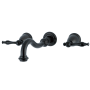 Kingston Brass Vintage 1.2 GPM Wall Mounted Widespread Bathroom Faucet Oil Rubbed Bronze