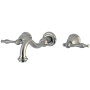 Kingston Brass Vintage 1.2 GPM Wall Mounted Widespread Bathroom Faucet Brushed Nickel