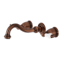 Kingston Brass Vintage 1.2 GPM Wall Mounted Widespread Bathroom Faucet Antique Copper