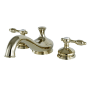 Kingston Brass Tudor Deck Mounted Roman Tub Filler Polished Brass