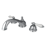 Kingston Brass Vintage Deck Mounted Roman Tub Filler Polished Chrome