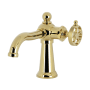 Kingston Brass Wendell 1.2 GPM Single Hole Bathroom Faucet with Pop-Up Drain Assembly Polished Brass