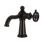 Kingston Brass Wendell 1.2 GPM Single Hole Bathroom Faucet with Pop-Up Drain Assembly Oil Rubbed Bronze