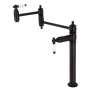 Kingston Brass Restoration 3 GPM Single Hole Pot Filler with 3" Lever Handles Oil Rubbed Bronze