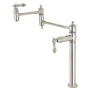 Kingston Brass Restoration 3 GPM Single Hole Pot Filler with 2-3/4" Lever Handles Polished Nickel