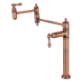 Kingston Brass Restoration 3 GPM Single Hole Pot Filler with 2-3/4" Lever Handles Antique Copper