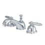 Kingston Brass Georgian 1.2 GPM Widespread Bathroom Faucet with Pop-Up Drain Assembly Polished Chrome