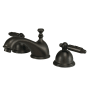 Kingston Brass Georgian 1.2 GPM Widespread Bathroom Faucet with Pop-Up Drain Assembly Oil Rubbed Bronze