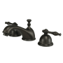 Kingston Brass Naples 1.2 GPM Widespread Bathroom Faucet with Pop-Up Drain Assembly Oil Rubbed Bronze