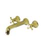 Kingston Brass Metropolitan Wall Mounted Tub Filler Polished Brass