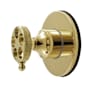 Kingston Brass Webb 3 Function Diverter Valve Trim - Less Valve Polished Brass