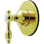Kingston Brass Tudor Single Handle 6 Function Diverter Valve Trim Polished Brass