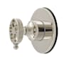 Kingston Brass Webb 3 Function Diverter Valve Trim - Less Valve Polished Nickel
