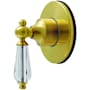 Kingston Brass Willshire Single Handle 6 Function Diverter Valve Trim Brushed Brass