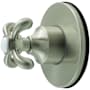 Kingston Brass French Country Single Handle 6 Function Diverter Valve Trim Brushed Nickel