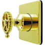 Kingston Brass Fuller Single Handle 6 Function Diverter Valve Trim Polished Brass