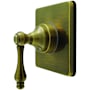 Kingston Brass Restoration Single Handle 6 Function Diverter Valve Trim Antique Brass