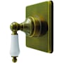 Kingston Brass Restoration Single Handle 6 Function Diverter Valve Trim Antique Brass