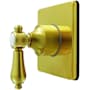 Kingston Brass Heirloom Single Handle 6 Function Diverter Valve Trim Brushed Brass