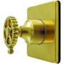 Kingston Brass Fuller Single Handle 6 Function Diverter Valve Trim Brushed Brass