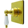 Kingston Brass Restoration Single Handle 6 Function Diverter Valve Trim Brushed Brass