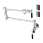 Kingston Brass Kaiser 3.8 GPM Single Hole Wall Mounted Pot Filler Polished Chrome
