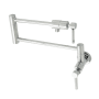 Kingston Brass Concord 3.8 GPM Single Hole Wall Mounted Pot Filler Polished Chrome