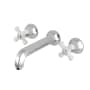 Kingston Brass Metropolitan 1.2 GPM Wall Mounted Widespread Bathroom Faucet Polished Chrome