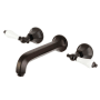 Kingston Brass Metropolitan 1.2 GPM Wall Mounted Widespread Bathroom Faucet Oil Rubbed Bronze