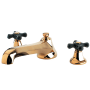 Kingston Brass Duchess Deck Mounted Roman Tub Filler Polished Brass