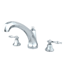 Kingston Brass Metropolitan Deck Mounted Roman Tub Filler Polished Chrome