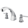 Kingston Brass Concord Deck Mounted Roman Tub Filler Polished Chrome