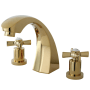 Kingston Brass Millennium Deck Mounted Roman Tub Filler Polished Brass