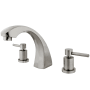 Kingston Brass Concord Deck Mounted Roman Tub Filler Brushed Nickel
